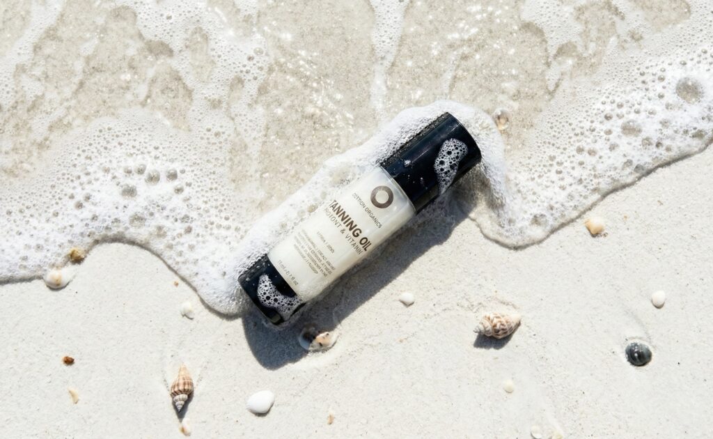 tanning oil